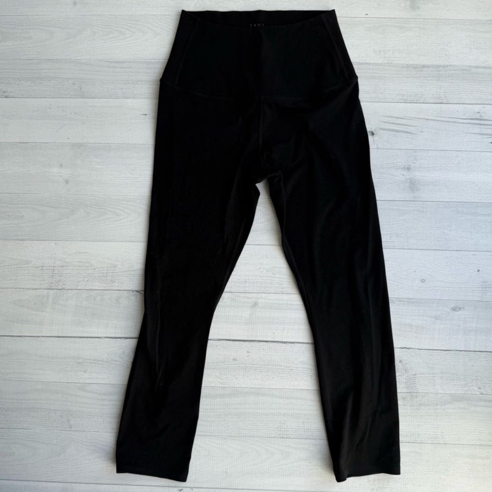 TaviSculpt® High Waisted Crop Leggings Black Size S - Picture 2 of 7